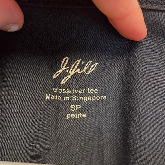 J.Jill crossover Tee Black - Picture 2 of 5